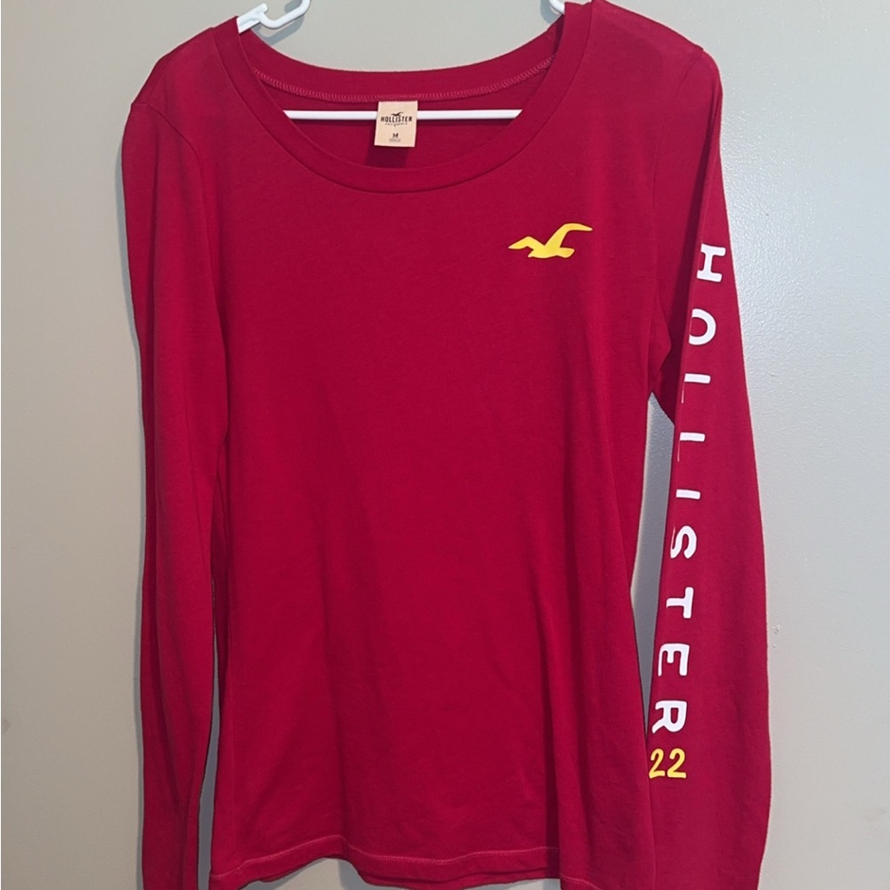 Hollister Burgundy Long Sleeve Tee